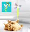 Kelebek Model Elastik Kendinden Yapışkanlı Kedi Oyun Oltası