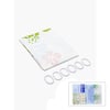 PVC Duş Perdesi - Çift Kanatlı - 12 Halkalı - 90x180 cm
