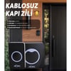 Siyah Kablosuz Su Geçirmez Kapı Zili