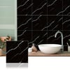 SİYAH MERMER DESENLİ ALÜMİNYUM PLASTİK DUVAR STİCKER (30*30)