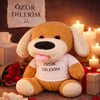 Toptan Özür Dilerim Tişörtlü Peluş Oyuncak Köpek
