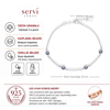 Servi 925 Ayar Blue Charm Bileklik