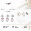 Servi 925 Ayar Gümüş 6 mm İnci Küpe