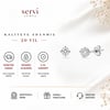 Servi 925 Ayar Gümüş Adele 3 mm Tektaş Küpe