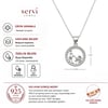 Servi 925 Ayar Gümüş Anne ve Bebek Arabası Kolye