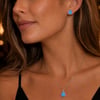 Servi 925 Ayar Gümüş Aqua Opal Set