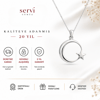 Servi 925 Ayar Gümüş Ay Yıldız Kolye