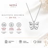 Servi 925 Ayar Gümüş Butterfly Kelebek Kolye