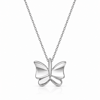 Servi 925 Ayar Gümüş Butterfly Kelebek Kolye