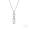 Servi 925 Ayar Gümüş Chain Glow Ataç Kolye