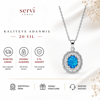 Servi 925 Ayar Gümüş Fiore Opal Kolye