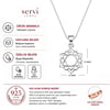 Servi 925 Ayar Gümüş Lotus Kolye