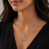 Servi 925 Ayar Gümüş Lotus Mandala Kolye