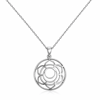 Servi 925 Ayar Gümüş Lotus Mandala Kolye