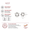 Servi 925 Ayar Gümüş Minimal Halka Çiçek