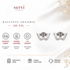 Servi 925 Ayar Gümüş Minimal Maskeli Balo Küpe