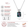 Servi 925 Ayar Gümüş Mystic Elegance Baget Taşlı Kolye