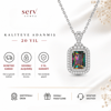 Servi 925 Ayar Gümüş Mystic Royal Baget Taşlı Kolye