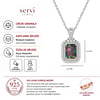 Servi 925 Ayar Gümüş Mystic Royal Baget Taşlı Kolye