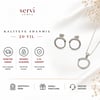 Servi 925 Ayar Gümüş Ouro Yılan Kolye ve Küpe Seti