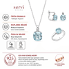 Servi 925 Ayar Gümüş Pomelita Set