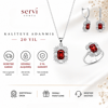 Servi 925 Ayar Gümüş Radiant Baget Set