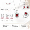 Servi 925 Ayar Gümüş Radiant Baget Set