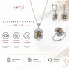 Servi 925 Ayar Gümüş Radiant Baget Set