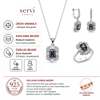 Servi 925 Ayar Gümüş Radiant Baget Set