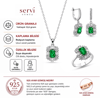 Servi 925 Ayar Gümüş Radiant Baget Set