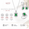 Servi 925 Ayar Gümüş Radiant Baget Set