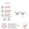 Servi 925 Ayar Gümüş Silver Wings Kelebek Figürlü Küpe