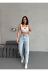 ARA BEDEN BLUE SNOW WASH LYCRA MOM JEAN