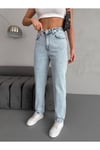 ARA BEDEN BLUE SNOW WASH LYCRA MOM JEAN