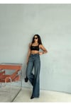 BAGGY FIT PENS DETAYLI TİNT YIKAMALI JEAN