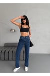 DARK BLUE STRAİGHT BORU PAÇA JEAN