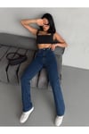 DARK BLUE STRAİGHT BORU PAÇA JEAN