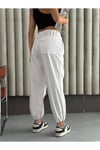 DİZLERİ PİLE DETAYLI PARAŞÜT PANTOLON