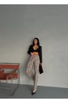 LEOPAR DESENLİ STRAIGHT BORU PAÇA LİKRALI PANTOLON