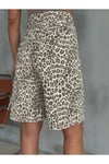 LEOPAR DESENLİ UZUN ŞORT