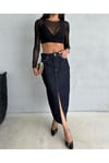 MAXI BOY RİNS JEAN ETEK