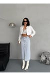 MAXI BOY YIRTMAÇLI SNOW WASH JEAN ETEK