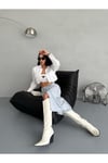 MAXI BOY YIRTMAÇLI SNOW WASH JEAN ETEK