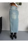 MAXI BOY YIRTMAÇLI TİNT JEAN ETEK