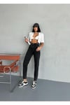ÖN PİLELİ BALOON FİT FÜME JEAN