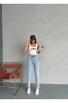 PİLELİ BALOON FİT BUZ MAVİ JEAN