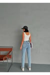 PİLELİ BALOON FİT BUZ MAVİ JEAN