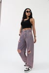 SKATER FİT KIZIL TİNT YIRTIK JEAN