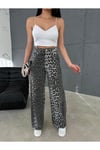 ZEO BASİC BAGGY PANTOLON LEOPAR  DESENLİ