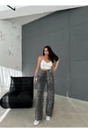 ZEO BASİC BAGGY PANTOLON LEOPAR  DESENLİ